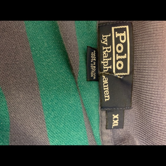 POLO RALPH LAUREN STRIPED POLO SHIRT MENS SIZE XXL - Picture 8 of 8